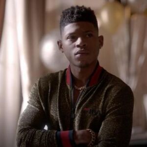 (+)BARNEY'S X FILA Sparly Bomber Jacket